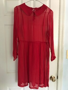 Urban Outfitters 2011 Sheer Red Madeline Dress
